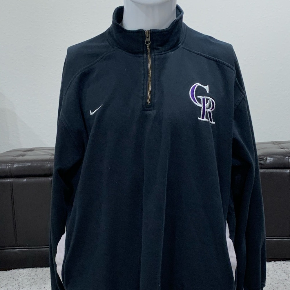 Colorado Rockies 1/4 Zip Nike Long Sleeve Shirt
